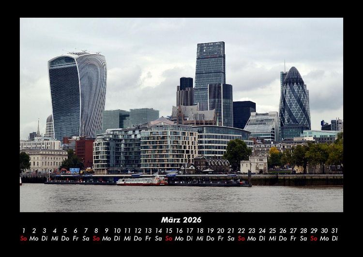 Produktbild: London 2026 Fotokalender DIN A3