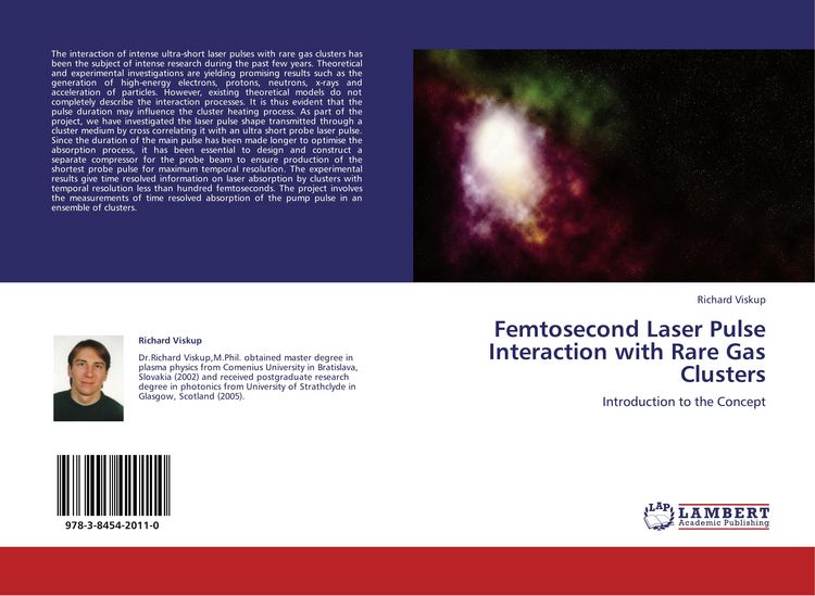 Produktbild: Femtosecond Laser Pulse Interaction with Rare Gas Clusters