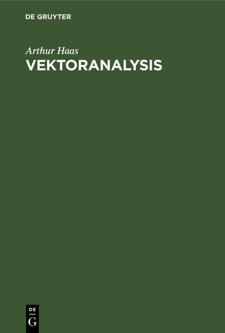 Produktbild: Vektoranalysis