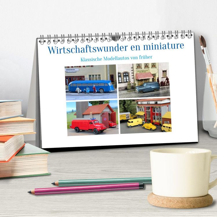 Produktbild: Wirtschaftswunder en miniature (Tischkalender 2026 DIN A5 quer), CALVENDO Monatskalender