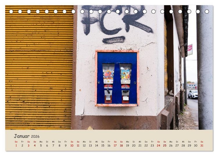 Produktbild: Kaugummiautomaten (Tischkalender 2026 DIN A5 quer), CALVENDO Monatskalender
