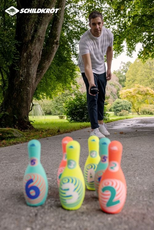 Produktbild: NEOPREN KEGEL-SET im Kartontr&auml;ger mit Meshbag,