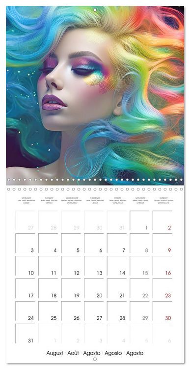 Produktbild: Fascination artful hair (Wall Calendar 2026 12 &times; 12 Inch) CALVENDO 12 Month Wall Calendar