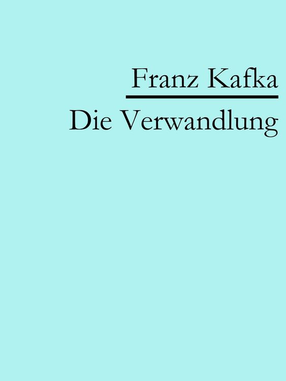 Produktbild: Die Verwandlung