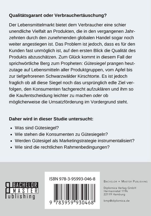 Produktbild: G&uuml;tesiegel auf Lebensmitteln