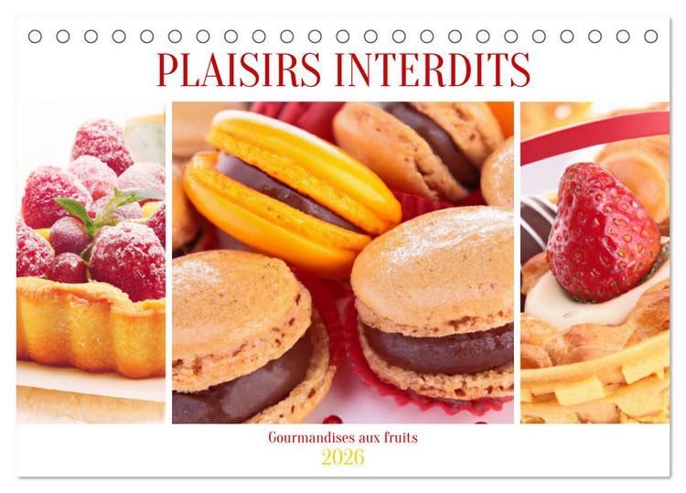 Produktbild: Plaisirs interdits (Calendrier de bureau 2026 DIN A5 vertical), CALVENDO calendrier mensuel