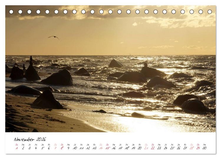 Produktbild: Ostsee-Strand (Tischkalender 2026 DIN A5 quer), CALVENDO Monatskalender