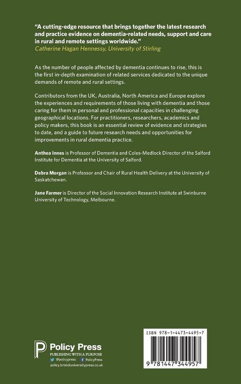 Produktbild: Remote and Rural Dementia Care