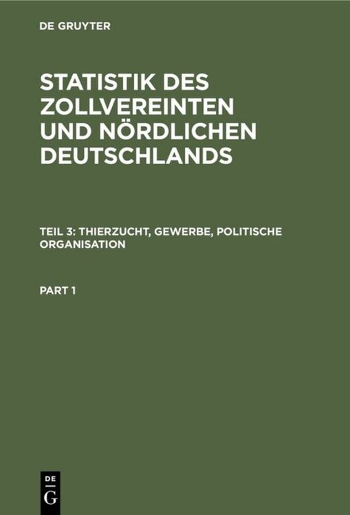 Produktbild: Thierzucht, Gewerbe, politische Organisation