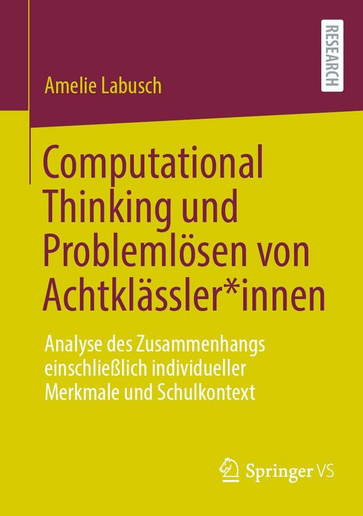 Produktbild: Computational Thinking und Probleml&ouml;sen von Achtkl&auml;ssler*innen