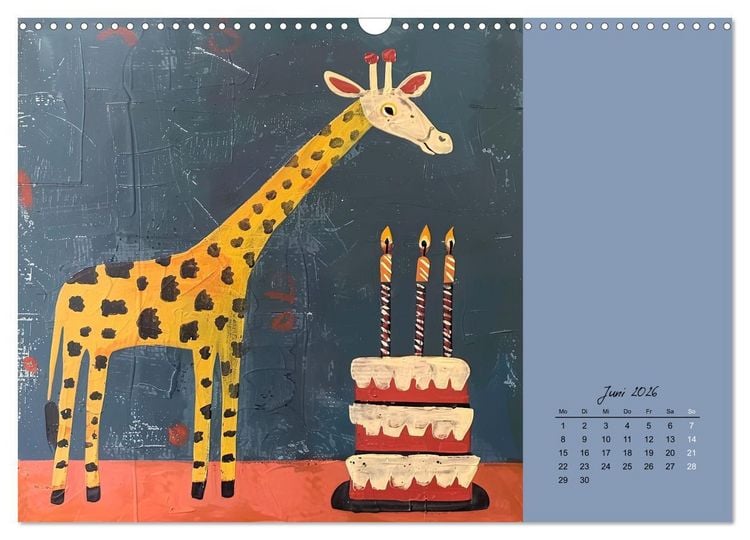 Produktbild: Wenn Tiere feiern (Wandkalender 2026 DIN A3 quer), CALVENDO Monatskalender
