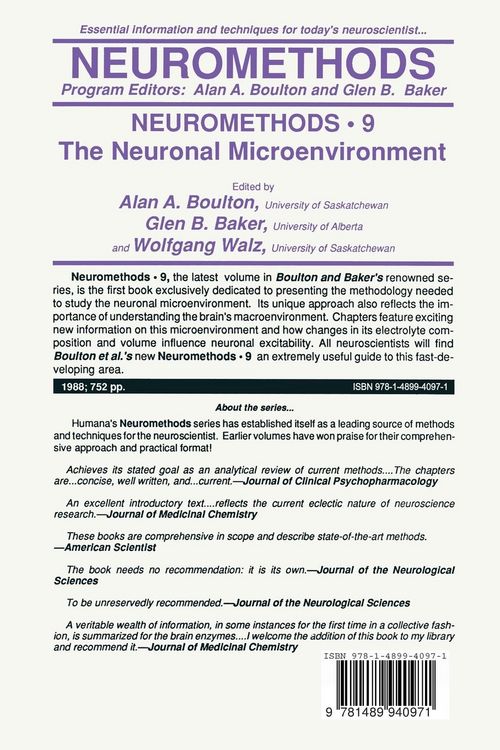 Produktbild: The Neuronal Microenvironment