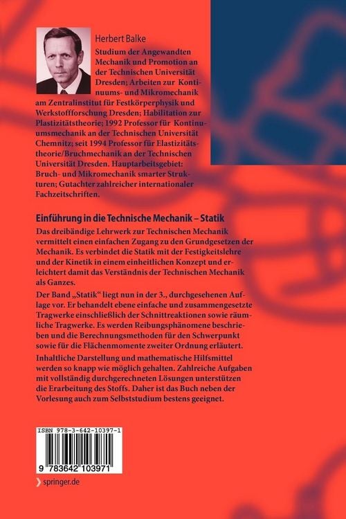 Produktbild: Einf&uuml;hrung in die Technische Mechanik
