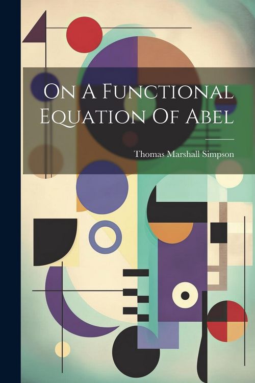 Produktbild: On A Functional Equation Of Abel