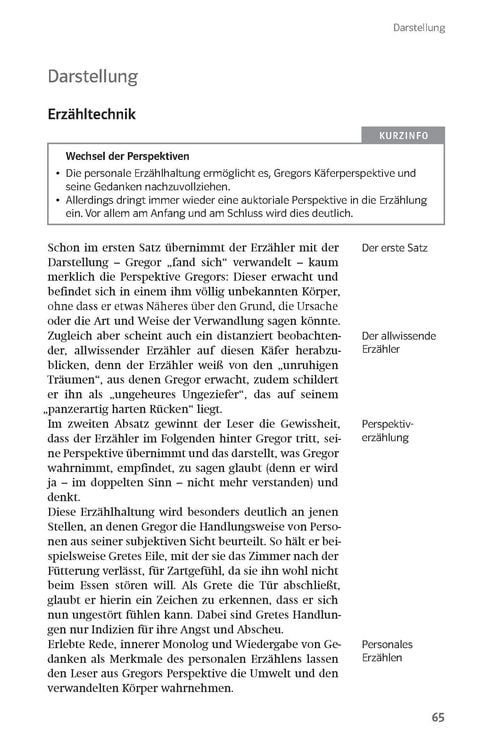 Produktbild: Lekt&uuml;rehilfen Franz Kafka, 'Die Verwandlung'. Interpretationshilfe f&uuml;r Oberstufe und Abitur