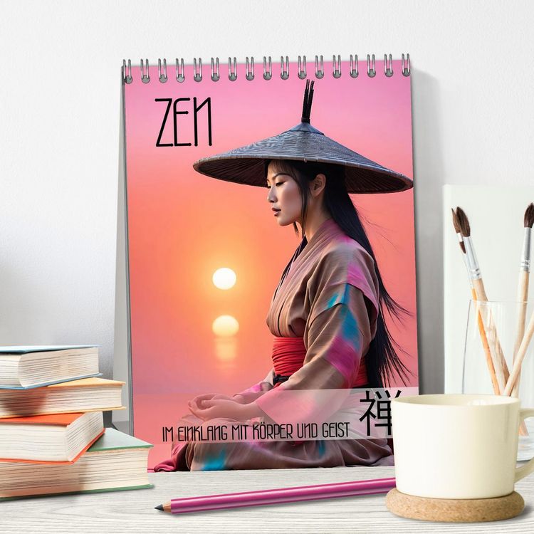 Produktbild: Zen - im Einklang mit K&ouml;rper und Geist (Tischkalender 2026 DIN A5 hoch), CALVENDO Monatskalender