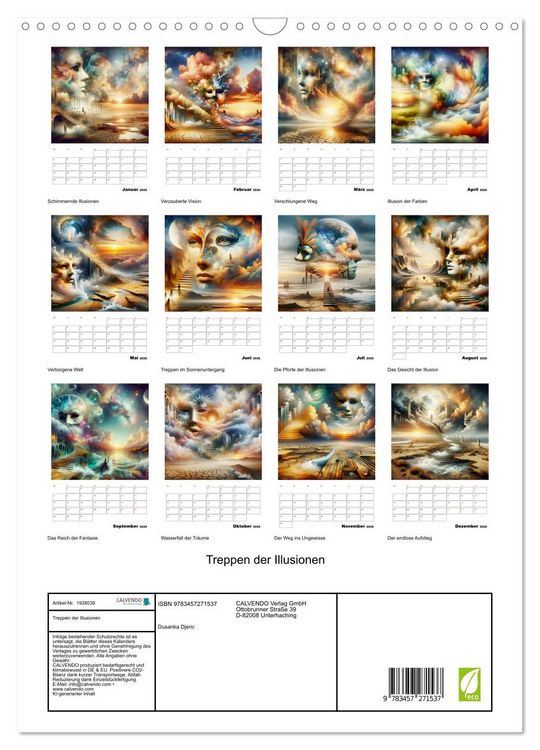 Produktbild: Treppen der Illusionen (Wandkalender 2026 DIN A3 hoch), CALVENDO Monatskalender