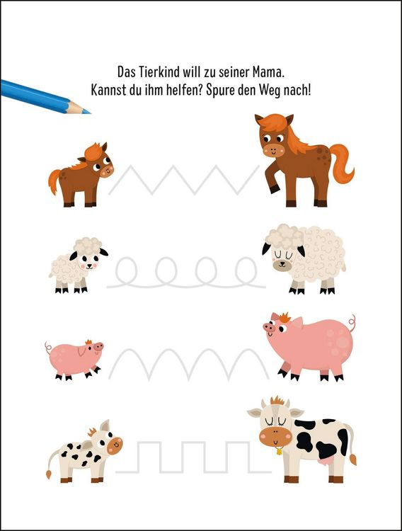 Produktbild: Mein lustiger R&auml;tselspa&szlig; &ndash; Abenteuer mit den Tierkindern