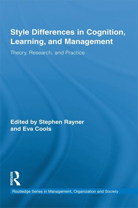 Produktbild: Style Differences in Cognition, Learning, and Management