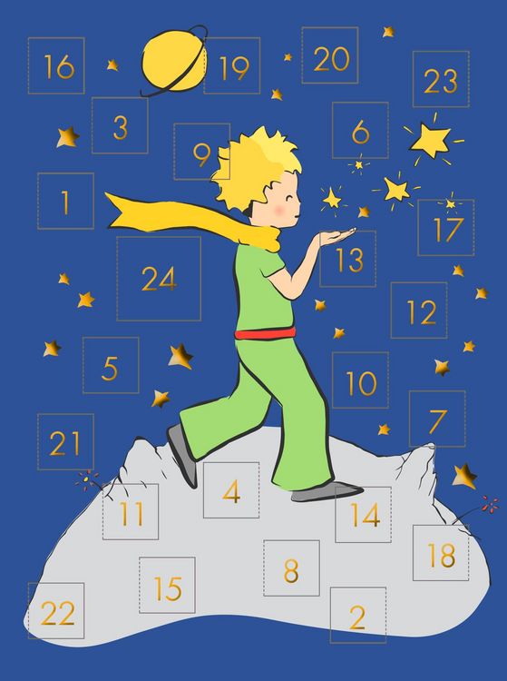 Produktbild: Mini-Adventskalender mit Umschlag Der Kleine Prinz - WWS