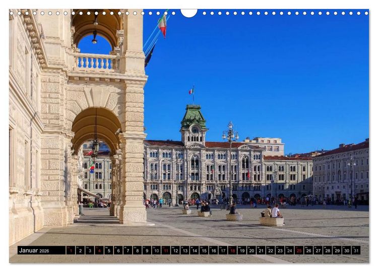 Produktbild: Triest - Habsburger Erbe und italienisches Flair (Wandkalender 2026 DIN A3 quer), CALVENDO Monatskalender