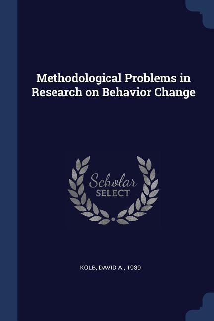 Produktbild: Methodological Problems in Research on Behavior Change