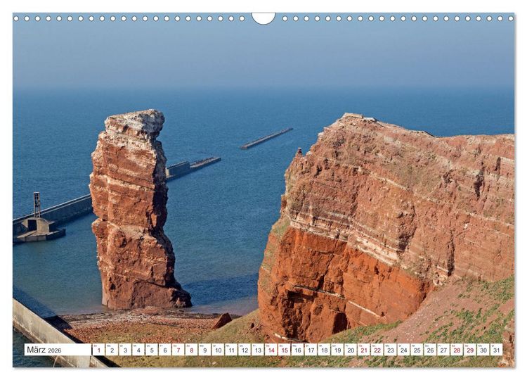 Produktbild: Helgoland - Hochseeinsel in der Nordsee (Wandkalender 2026 DIN A3 quer), CALVENDO Monatskalender