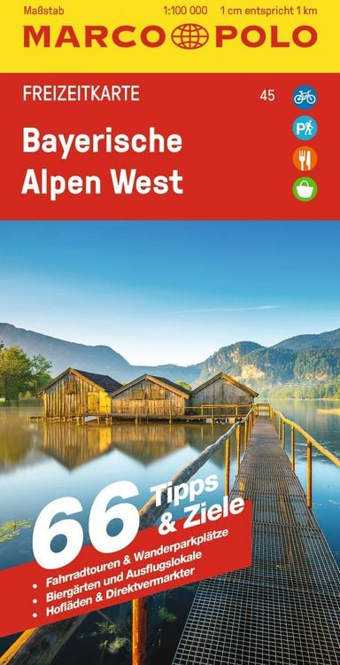 Produktbild: MARCO POLO Freizeitkarte 45 Bayerische Alpen West 1:100.000