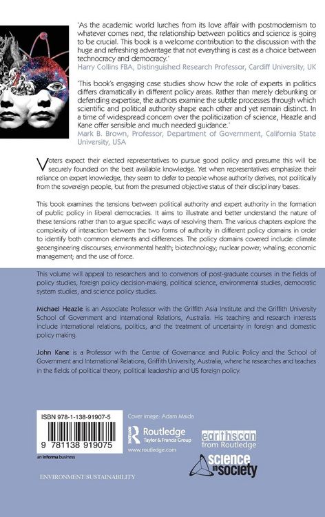 Produktbild: Policy Legitimacy, Science and Political Authority