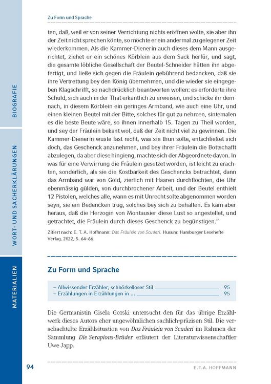 Produktbild: Das Fr&auml;ulein von Scuderi von E. T. A. Hoffmann (Textausgabe)