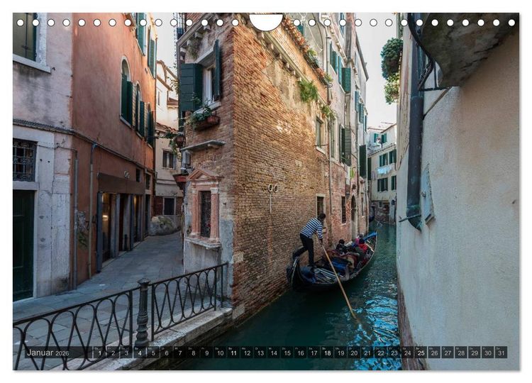 Produktbild: Venedig &ndash; Zauber der Lagunenstadt (Wandkalender 2026 DIN A4 quer), CALVENDO Monatskalender