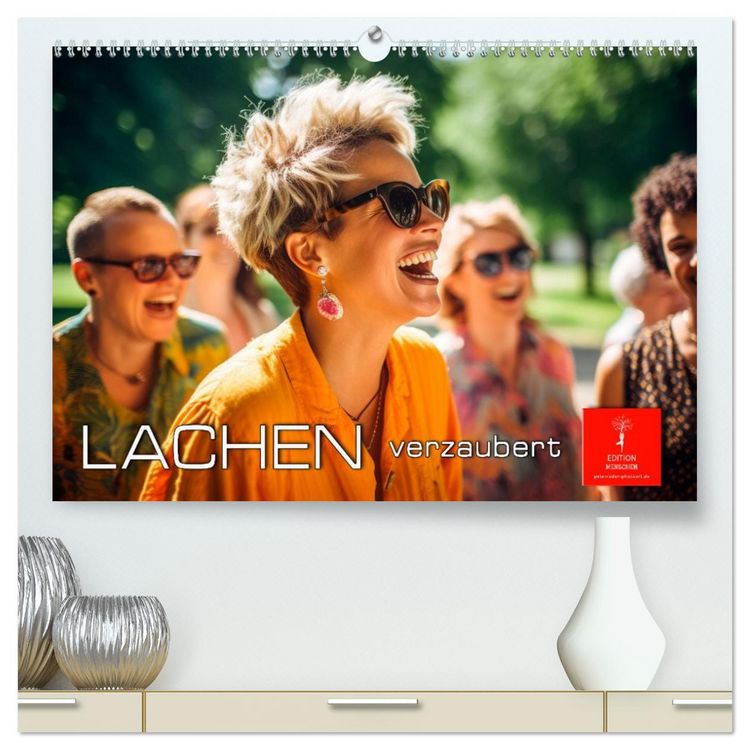 Produktbild: Lachen verzaubert (hochwertiger Premium Wandkalender 2026 DIN A2 quer), Kunstdruck in Hochglanz