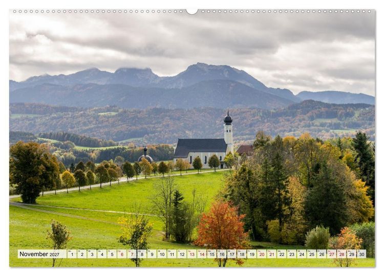 Produktbild: Urlaubsregion Bayern (Wandkalender 2027 DIN A2 quer), CALVENDO Monatskalender