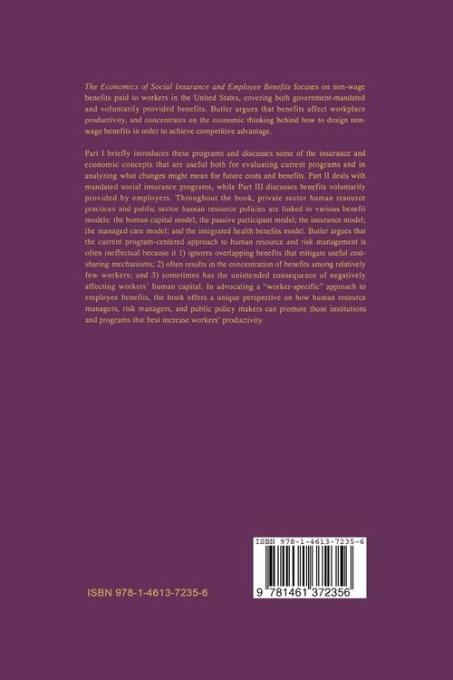 Produktbild: The Economics of Social Insurance and Employee Benefits