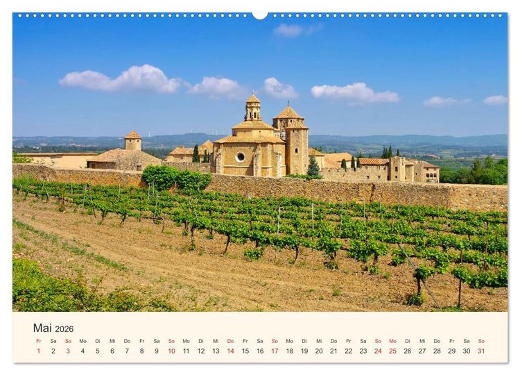 Produktbild: Costa Dorada - Die Goldene K&uuml;ste Spaniens (hochwertiger Premium Wandkalender 2026 DIN A2 quer), Kunstdruck in Hochglanz