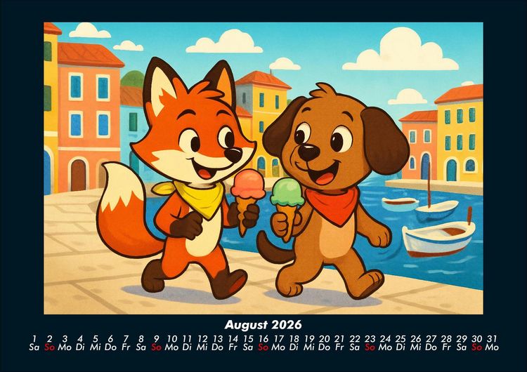 Produktbild: Finn & Wuff auf Kreuzfahrt 2026 Fotokalender DIN A4