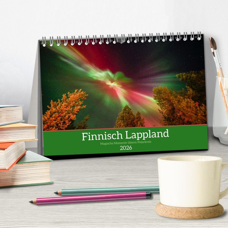 Produktbild: Finnisch Lappland (Tischkalender 2026 DIN A5 quer), CALVENDO Monatskalender