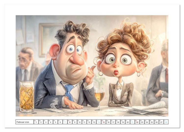 Produktbild: Pause ist, wenn der Drucker druckt (Wandkalender 2026 DIN A4 quer), CALVENDO Monatskalender