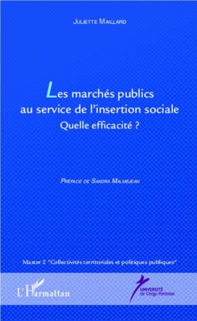 Produktbild: Les marches publics au service de l'insertion sociale