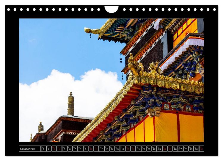 Produktbild: Eine Rundreise durch Tibet (Wandkalender 2026 DIN A4 quer), CALVENDO Monatskalender