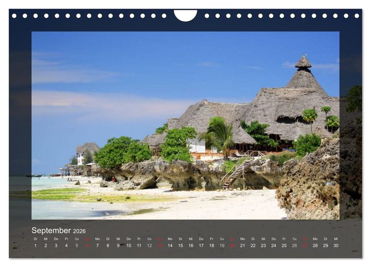 Produktbild: Sansibar (Wandkalender 2026 DIN A4 quer), CALVENDO Monatskalender