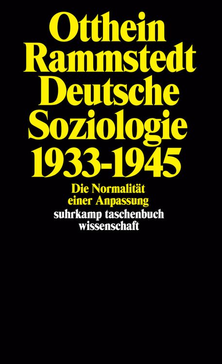 Produktbild: Deutsche Soziologie 1933 - 1945