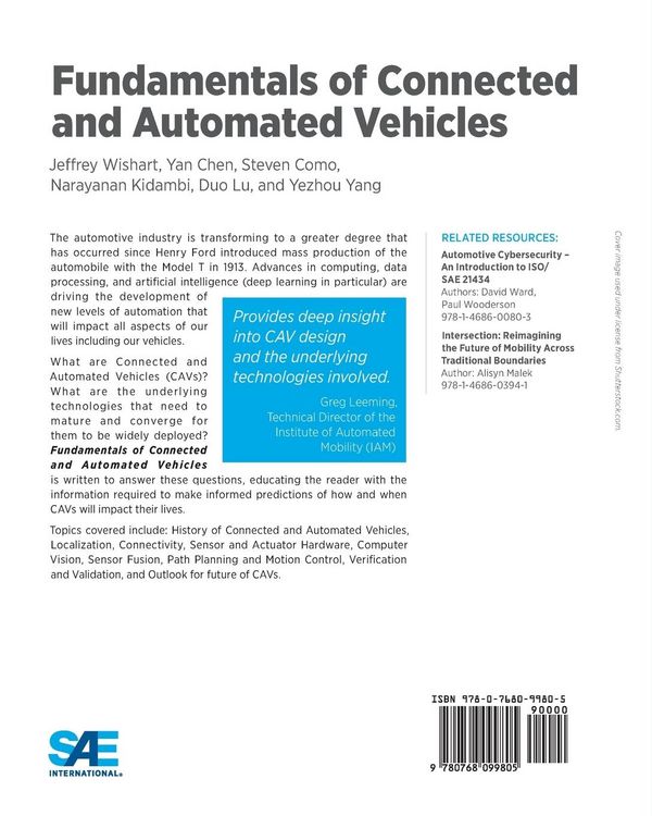 Produktbild: Fundamentals of Connected and Automated Vehicles