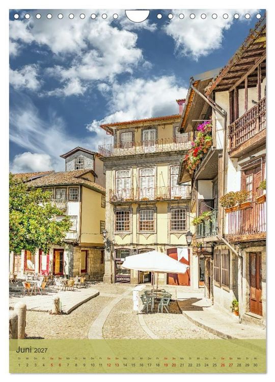 Produktbild: Die Stadt Guimar&atilde;es liegt im Norden Portugals im Distrikt Braga. (Wandkalender 2027 DIN A4 hoch), CALVENDO Monatskalender