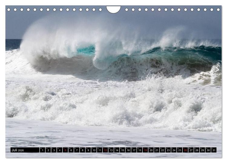 Produktbild: Hawai'i Wellen (Wandkalender 2026 DIN A4 quer), CALVENDO Monatskalender