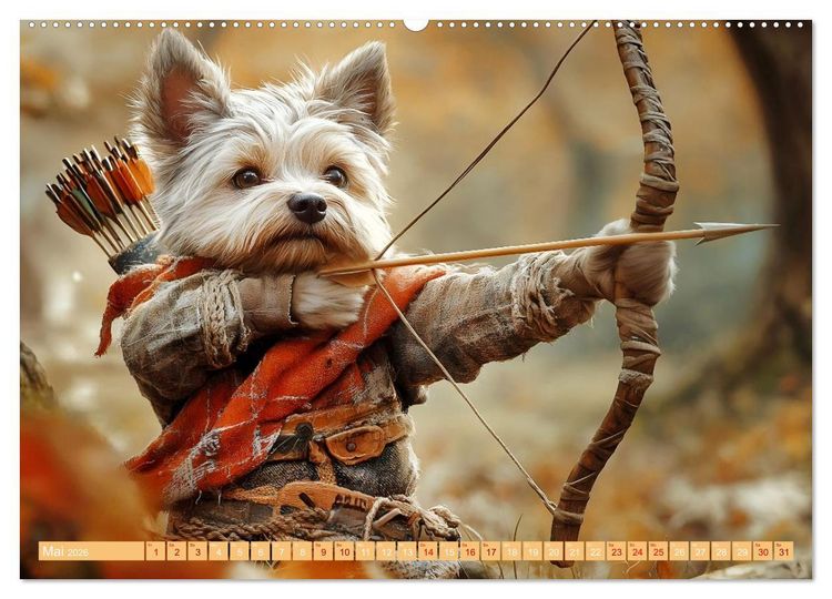 Produktbild: Lustige Sportarten f&uuml;r Hunde (Wandkalender 2026 DIN A2 quer), CALVENDO Monatskalender