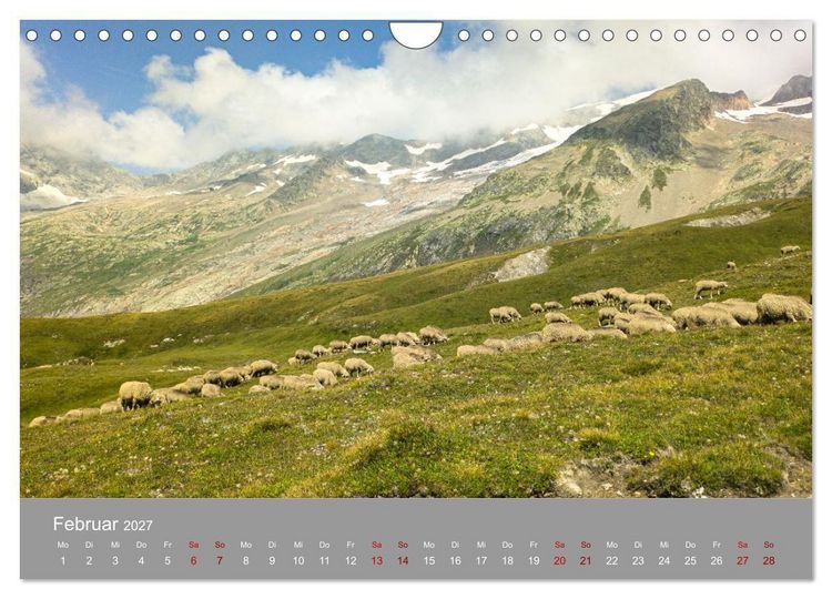Produktbild: TMB - Mont Blanc (Wandkalender 2027 DIN A4 quer), CALVENDO Monatskalender