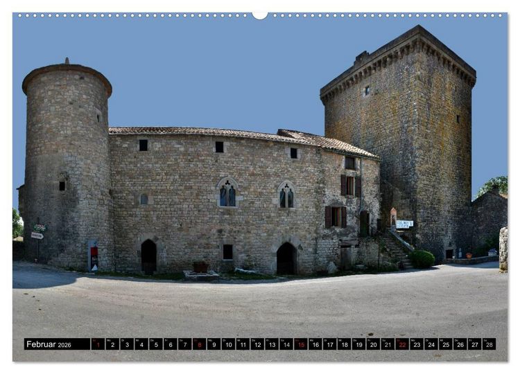Produktbild: Frankreichs wehrhafter S&uuml;den - Festungen und Wehranlagen im Languedoc-Roussillon (hochwertiger Premium Wandkalender 2026 DIN A2 quer), Kunstdruck in Hochglanz