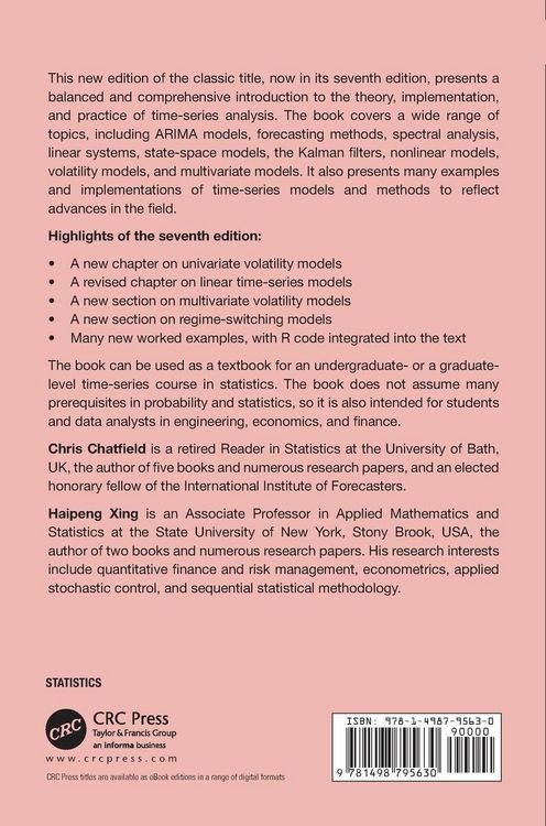 Produktbild: The Analysis of Time Series