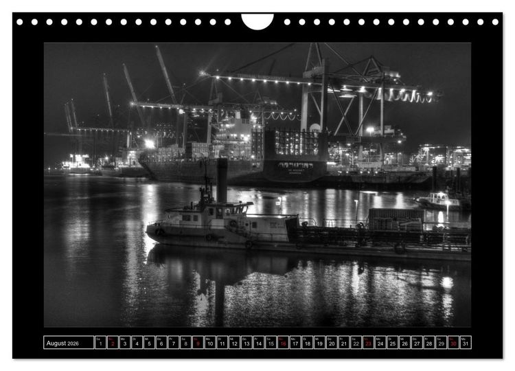 Produktbild: Hamburg Kuntergrau (Wandkalender 2026 DIN A4 quer), CALVENDO Monatskalender